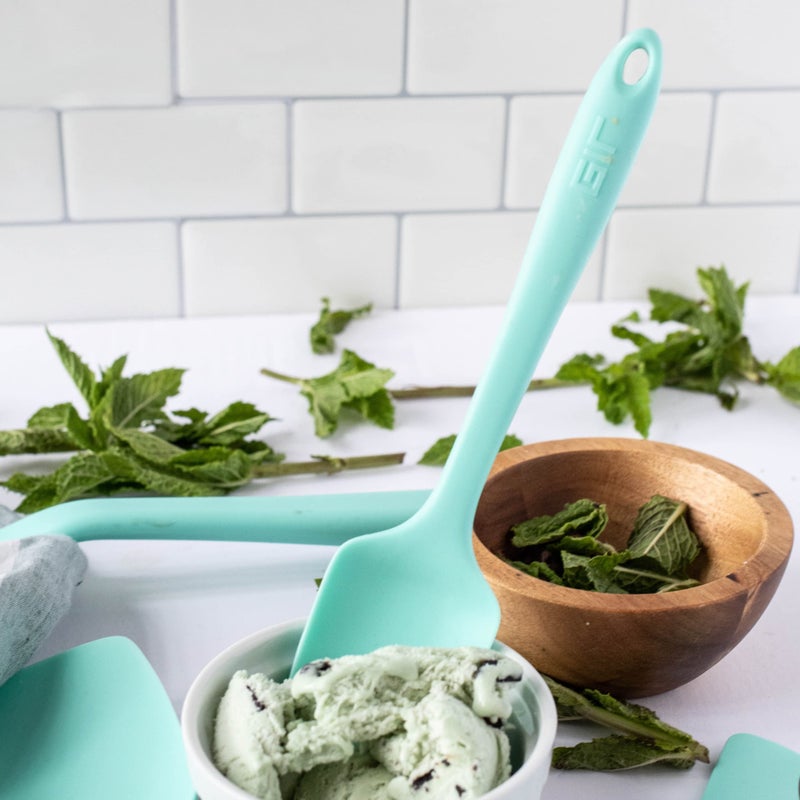 GIR: Get It Right Mini Spoonula Silicone Spatula - 8-Inch Slate - Heat-Resistant Up to 425Â°F - Non-Stick Seamless Food Grade Silicone - Scraper for Mixing, Baking & Serving - Image 5